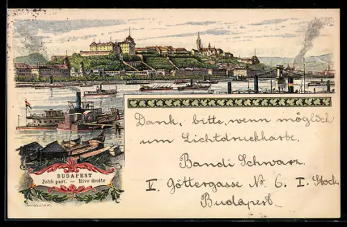 Lithographie Budapest, Jobb part.