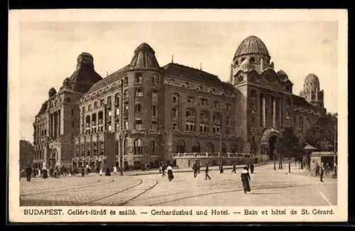 AK Budapest, Gerhardusbad und Hotel