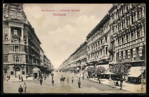 AK Budapest, Andrassy-ut, Andrassy-Strasse