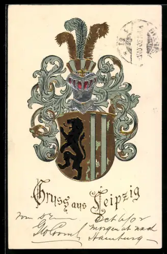 AK Leipzig, Geprägtes Stadtwappen