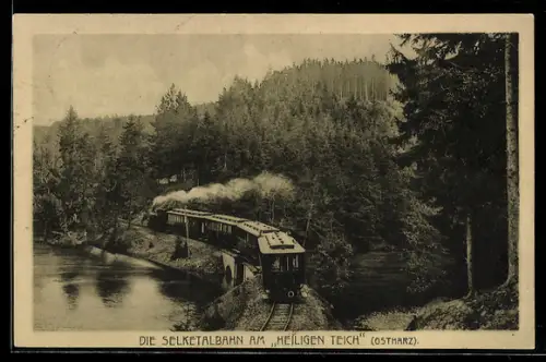 AK Selketalbahn am Heiligen Teich im Ostharz