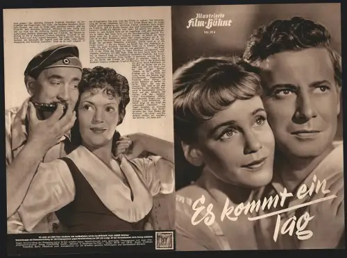 Filmprogramm IFB Nr. 914, Es kommt ein Tag, Dieter Borsche, Maria Schell, Lil Dagover, Regie: Rudolf Jugert