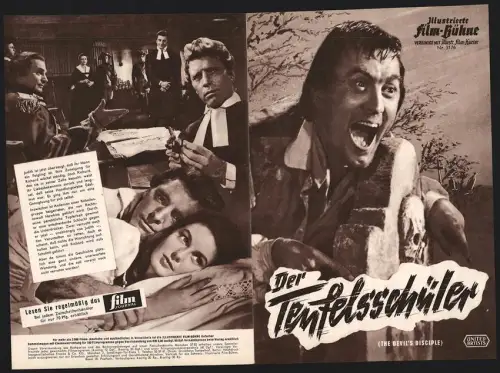 Filmprogramm IFB Nr. 5176, Der Teufelsschüler, Burt Lancaster, Kirk Douglas, Regie: Guy Hamilton