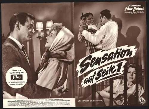 Filmprogramm IFB Nr. 5173, Sensation auf Seite 1, Rita Hayworth, Anthony Franciosa, Regie: Clifford Odets
