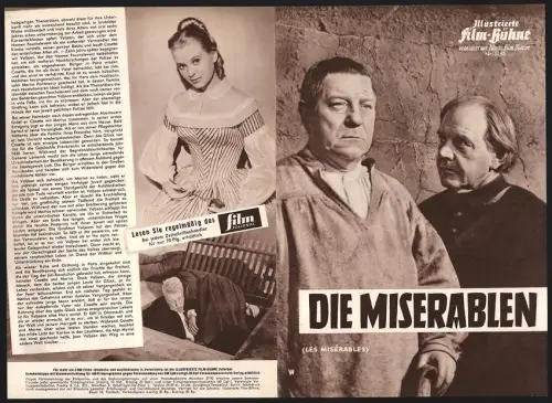 Filmprogramm IFB Nr. 5143, Die Miserablen, Jean Gabin, Bernard Blier, Regie: Jean-Paul Le Chanois