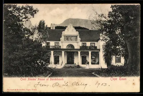 AK Cape Town, Cecil Rhodes` House at Rondebosch