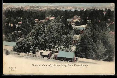 AK Johannesburg, General View of Johannesburg from Doornfontein