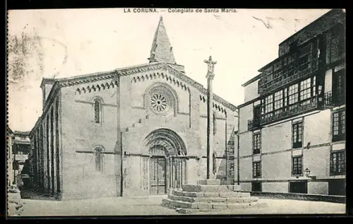 AK La Coruna, Colegiata de Santa Maria