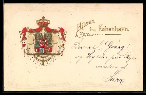 Präge-AK København, Wappen mit Krone