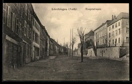 AK Lörchingen i. Lothr., Blick in die Hauptstrasse