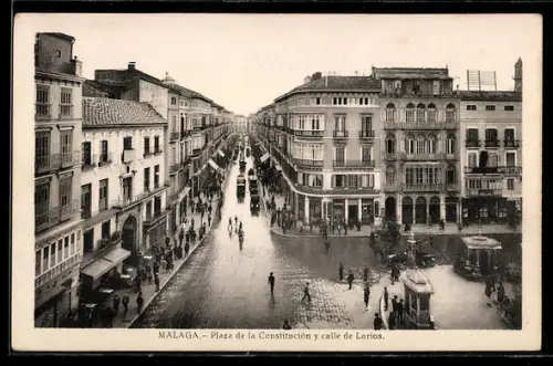 AK Malaga, Plaza de la Constitución y calle de Larios