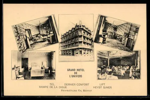 AK Heyst s. Mer, Grand Hotel de l`Univers, Propr. Ch. Renson