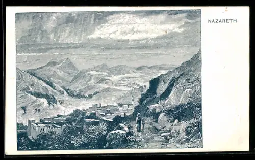 Künstler-AK Nazareth, Panorama