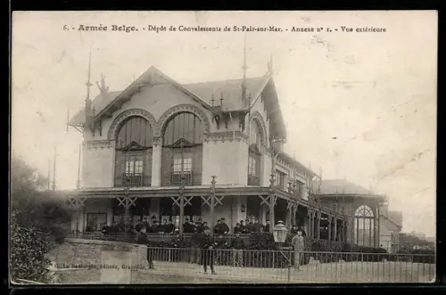 AK St-Pair-sur-Mer, Armée Belge, Dépôt de Convalescents, Annexe n° 1, Vue extérieure
