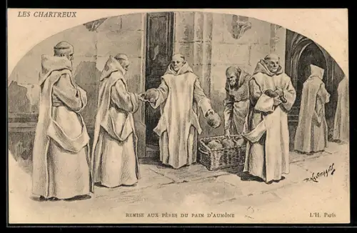 AK Remise aux Pères du Pain d`Aumone, Les Chartreux