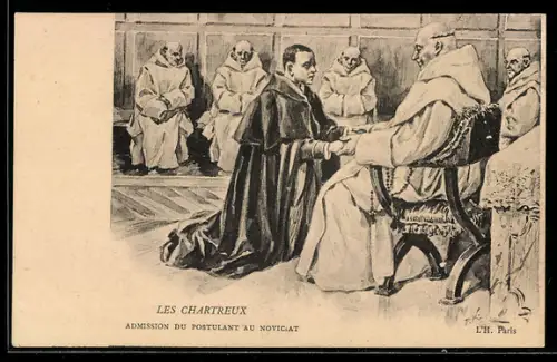 AK Admission du Postulant au Noviciat, Les Chartreux
