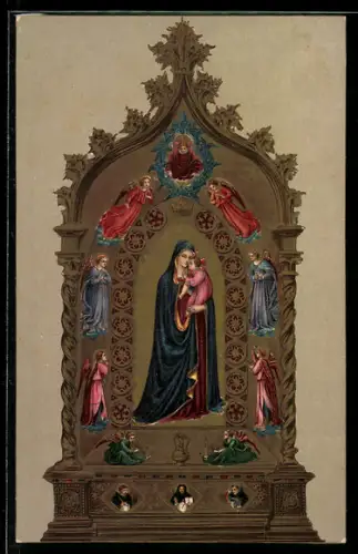 AK Madonna della Stella, con cornice