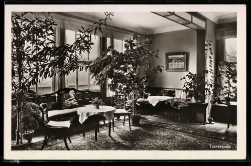 AK Königsfeld /Schwarzwald, Sanatorium Luisenruhe Dr. Heisler, Teeveranda