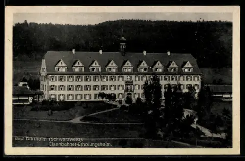 AK Bad Dürrheim /Schwarzwald, Eisenbahner-Erholungsheim