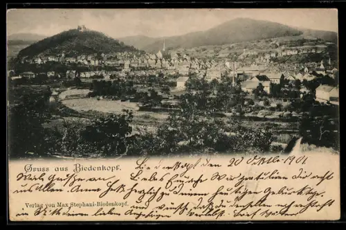 AK Biedenkopf, Gesamtansicht mit Schloss und Kirche