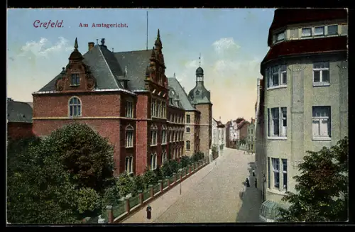 AK Crefeld, Amtsgericht, Strassenpartie