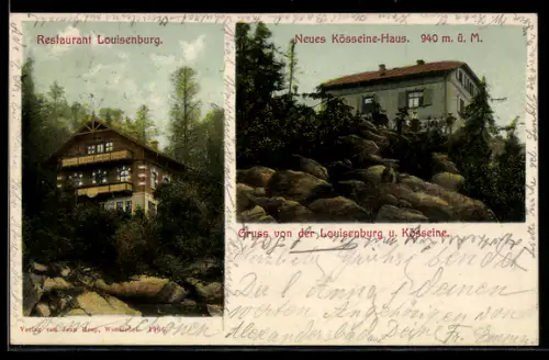 AK Wunsiedel, Restaurant Luisenburg, Neues Kösseine-Haus