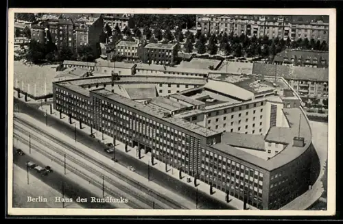 AK Berlin-Charlottenburg, Panoramablick auf das Haus des Rundfunks
