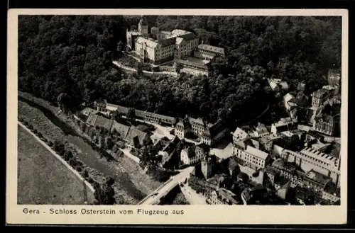AK Gera, Schloss Osterstein, Fliegeraufnahme