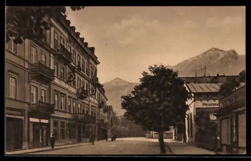 AK Bad Reichenhall, Kaiserplatz mit Zwiesel und Hohenstaufen
