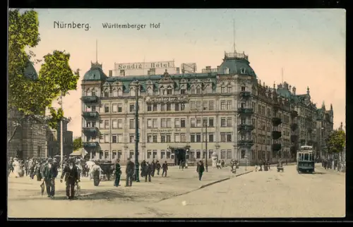 AK Nürnberg, Hotel Württemberger Hof