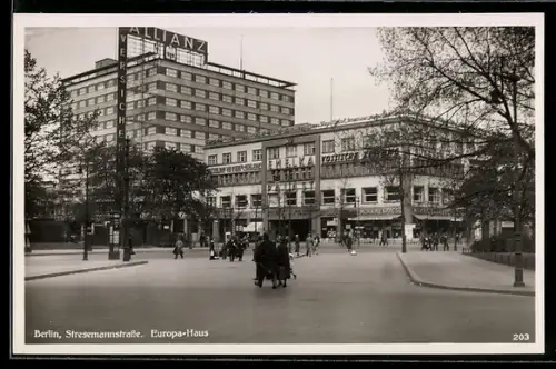 AK Berlin-Kreuzberg, Stresemannstrasse, Europa-Haus