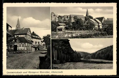 AK Schönstadt, Gastwirtschaft und Metzgerei Mätschke