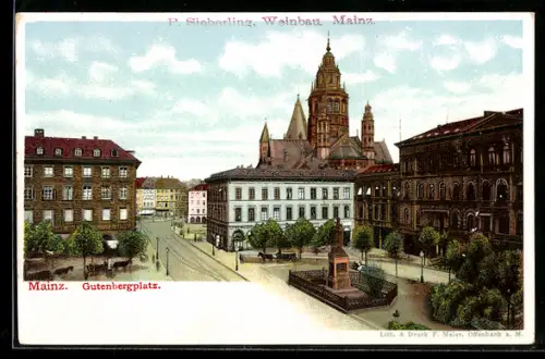 Lithographie Mainz, Am Gutenbergplatz