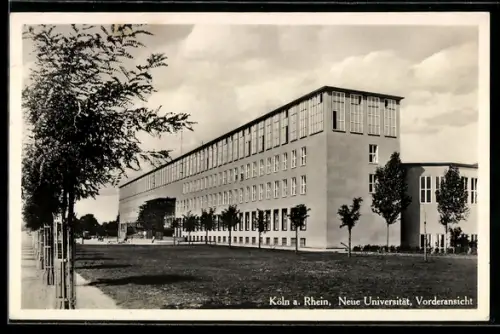 AK Köln-Lindenthal, Neue Universität, Vorderansicht