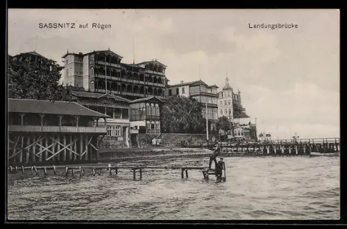 AK Sassnitz, Hotels an der Landungsbrücke