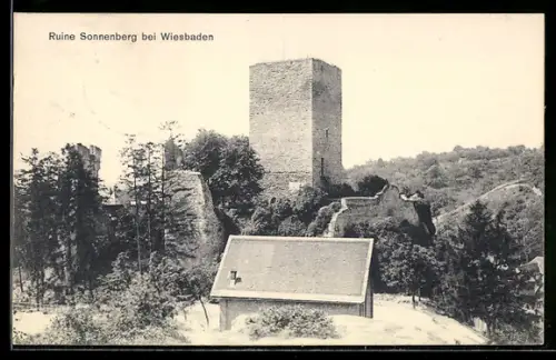 AK Wiesbaden, Ruine Wiesbaden