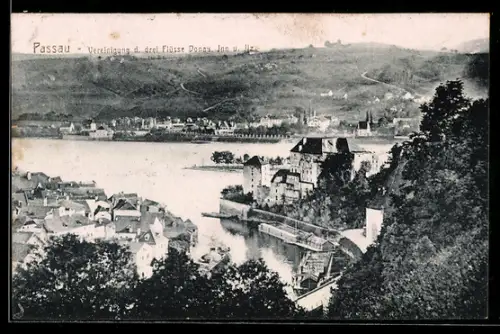 AK Passau, Vereinigung der drei Flüsse Donau, Inn und Ilz