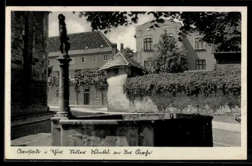 AK Arnstadt, Stiller Winkel an der Kirche