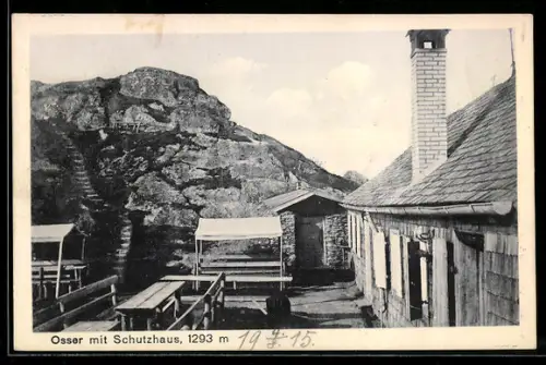 AK Ossa-Schutzhütte, Osser mit Schutzhaus