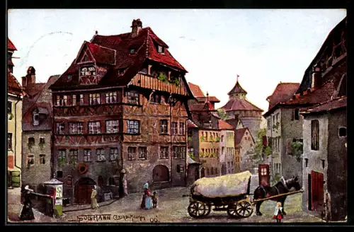 Künstler-AK Nürnberg, Albrecht Dürer-Haus