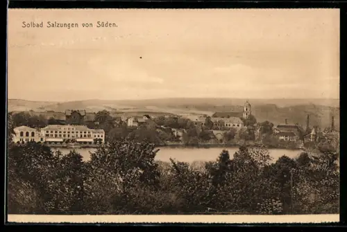 AK Bad Salzungen, Panorama von Süden