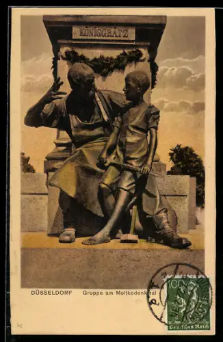 AK Düsseldorf, Gruppe am Moltkedenkmal