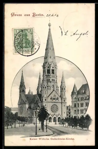 AK Berlin-Charlottenburg, Kaiser Wilhelm Gedächtnis-Kirche