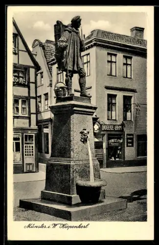 AK Münster i. W., Kiepenkerl-Brunnen