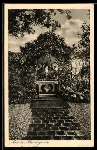 AK München-Nymphenburg, Mariengrotte, Institut St. Maria der Englischen Fräulein