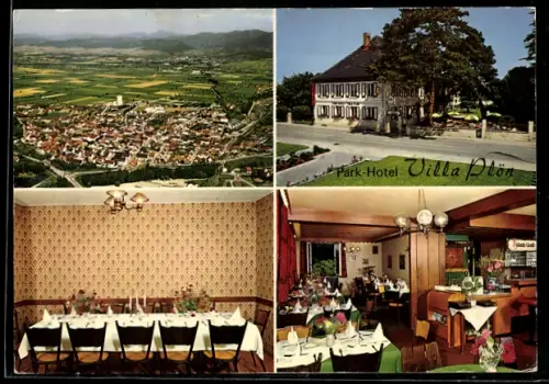 AK Neuenburg /Rhein, Park-Hotel Villa Plön, Müllheimer Strasse 35, Küchenchef Ingo Stöber, Innenansichten Restaurant