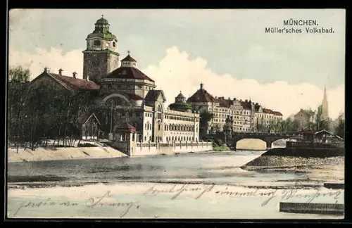 AK München, Müller`sches Volksbad