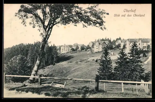 AK Oberhof, Blick auf das Oberland