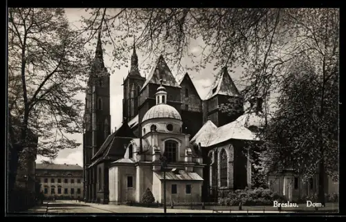 AK Breslau, Teilansicht des Doms