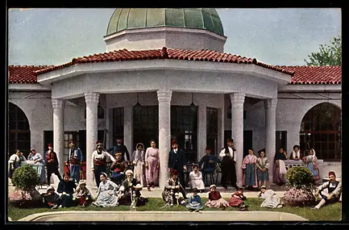 AK München, Muhamedanische Ausstellung 1910, Kolonie muhamedanischer Handwerker